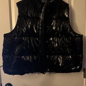 PINK Victoria's Secret Glossy Black Vest